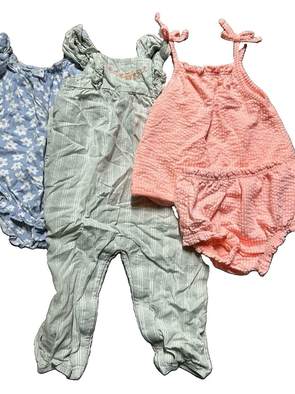 Toddler Girl Summer Clothing Matching Set Romper Size 12-18 Months